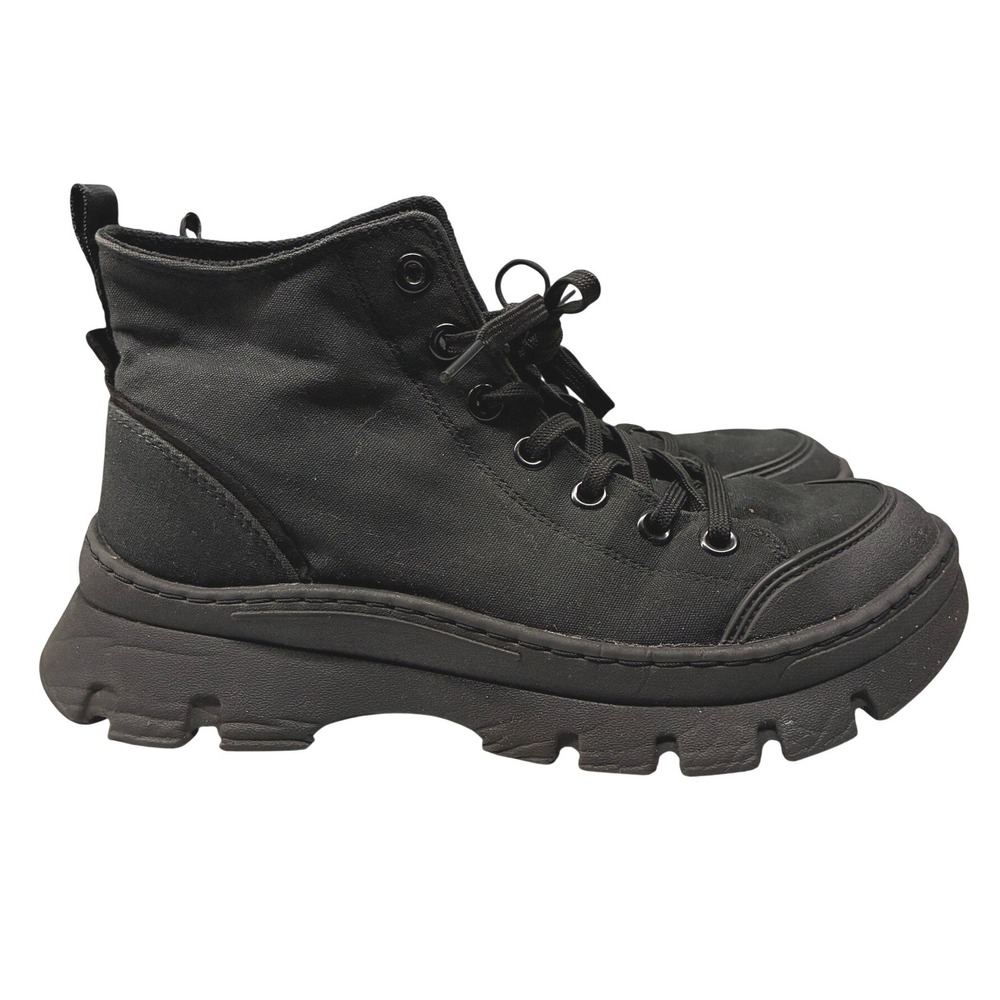 Skechers Street Roadies Surge Womens 8.5 Black High Top Platform Sneakers Lug